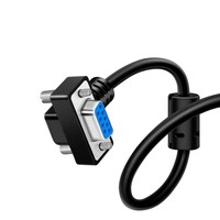 270 °   Cable de datos DB9 hembra a hembra niquelado, cable de conexión RS232