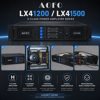 Amplificateur de puissance de classe H 4 canaux AOFO LX41200 LX41500 1200W 1500W avec transformateur toroïdal pour scène et karaoké
