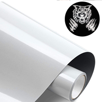 Vinilo personalizado para planchar en el calor, adhesivo de logotipo plateado y gris, reflectante, transferencia de calor, para ropa