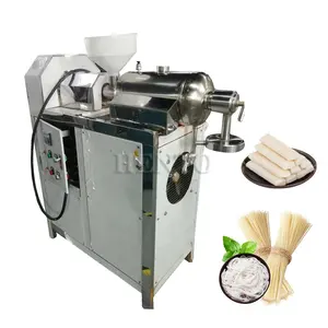 Long Service Life Sweet Potato Vermicelli Noodle Wet Maker / Rice Cake Machine Korean / Flat Rice Noodles Machine