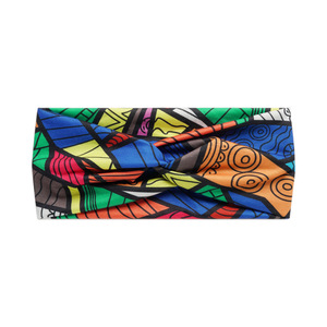Fasce per <span class=keywords><strong>Capelli</strong></span> Bohemien alla Moda con Stampa, Fasce Vintage Incrociate a Turbante per Donne e Ragazze, Bandane e Accessori per <span class=keywords><strong>Capelli</strong></span> - Product Image 5