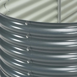 Potager surélevé grand et élégant, gris foncé, <span class=keywords><strong>avec</strong></span> supports de soutien, emballé dans un carton - pour vos pots et jardinières - Product Image 4