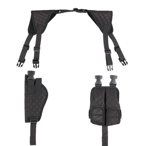 Universal Shoulder Holster Nylon Double Magazine Concealed Tactical Outdoor Sports Breathable Black - Product Image 5