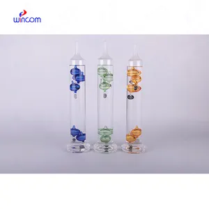 Creatieve Geometrische Opgeschort Ornament Kleur Bal Fysieke Galileo Thermometer Glas Galileo Thermometer