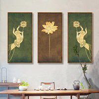 Art décoratif en feuilles de bananier de style thaïlandais d'Asie du Sud-Est : Art mural pour studios de yoga et salons de beauté ; Peintures murales de plantes tropicales