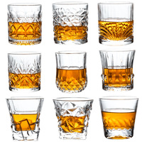 Verres à Whisky Style Ancien en Cristal de Diamant de Luxe, Design Vintage Moderne, Vente en Gros pour Usage Professionnel en Bar