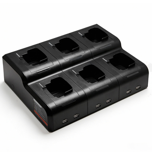 ETMY ABS Material Professional 6-in-1 6-Port Charging Dock for GP328 GP340 GP380 Walkie Talkie Radios - Product Image 6