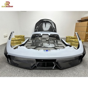 Nuevo Kit de Carrocería Estilo Speciale de Fibra de Carbono Brillante con Tejido Twill para 458 Italia Spider 2010-2015, Parachoques Delantero, Capó y Laterales - Product Image 3