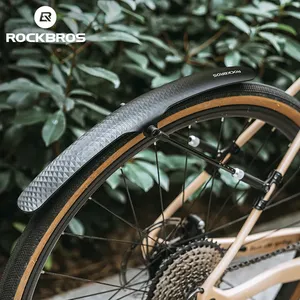 ROCKBROS grosir regulasi acak Fender sepeda dapat diatur spatbor sepeda baja jalan raya sepatbor depan