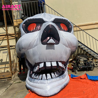 Ballon gonflable décoratif gonflable d'Halloween de Offre Spéciale d'usine d'Artair, tête gonflable de crâne, gonflable de crâne de taille faite sur commande