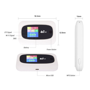 Routeur WiFi de poche 4G débloqué M7, 150 Mbps, point d'accès <span class=keywords><strong>mobile</strong></span> avec emplacement pour carte SIM, batterie 2000 mAh, routeur 4G portable pour voyages internationaux - Product Image 5