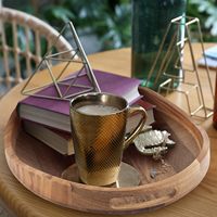 Plateau de service ovale en bois massif avec poignée, grain de bois naturel, plateau alimentaire sans danger pour la cuisine, la maison, le restaurant, la vaisselle d'hôtel