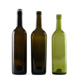 Verre à vin multi-styles 750 ml <span class=keywords><strong>Bordeaux</strong></span> et Bourgogne en ambre vert foncé pour le stockage de vin rouge en cave - Product Image 1