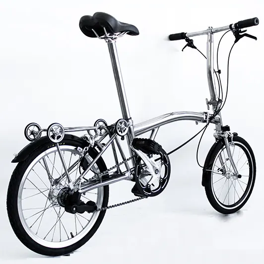 Superlight bisiklet titanyum katlanır bike16 inç kat titanyum bisiklet