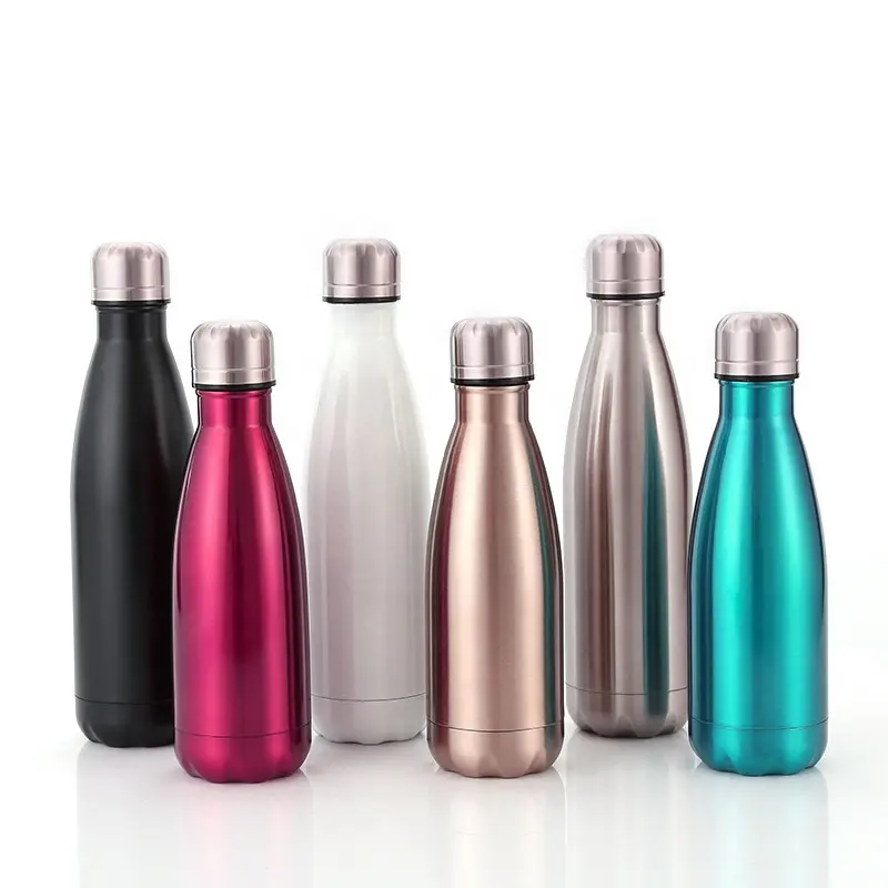 Double Wall Vacuum Insulated Bottle Stainless Steel Water Drink Metal Bottle