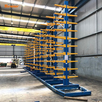 Estantería Cantilever de Acero con Protección Contra la Corrosión Topeasy TE-L212, Estructura KD de Una o Dos Caras, Recubrimiento en Polvo/Galvanizado