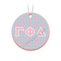 Nouvel encens suspendu pour voiture Gamma Phi Delta, design de lettres grecques Sigma Gamma Rho, décoration intérieure de voiture, désodorisant