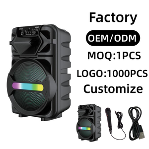 ABS-8102 2026 Trend Factory - Altavoz Portátil Personalizado con Barra LED <span class=keywords><strong>de</strong></span> Colores, Bajos Profundos, Un Solo Altavoz <span class=keywords><strong>de</strong></span> 8 Pulgadas para Karaoke Familiar - Product Image 1