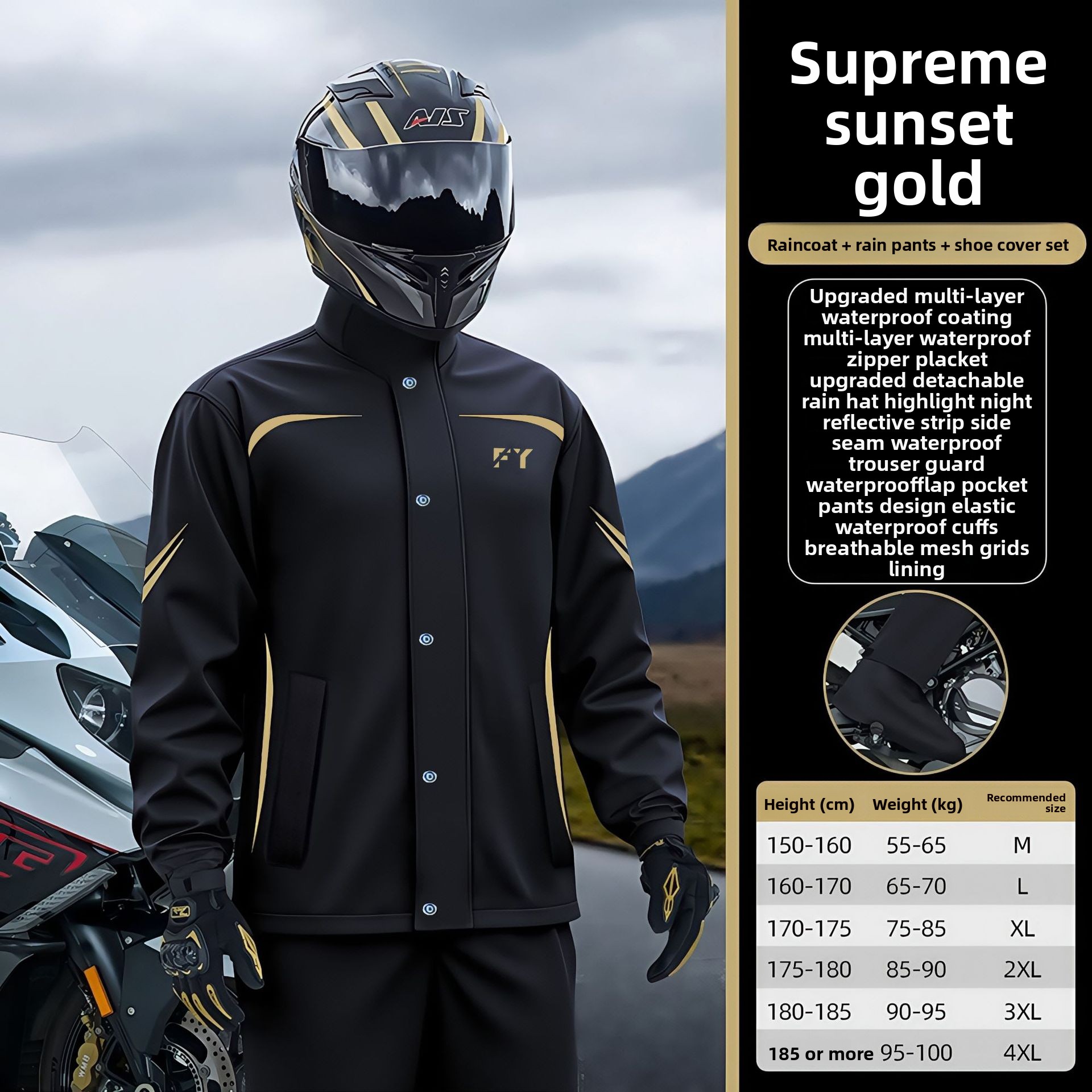 Sunset Gold-Copriscarpe rimovibili