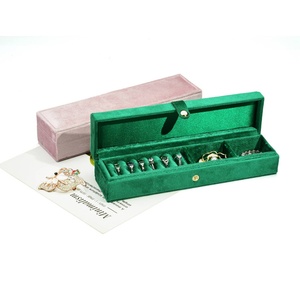 Luxury Velvet Jewelry <b>Box</b> High Quality Handmade Jewelry Display <b>Box</b> with Buckle Closure for Women <b>Gift</b> - Product Image 4