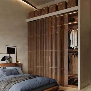 <b>Japanese</b> Wooden Style High Quality Practical Home Customized Master Bedroom Wardrobes - Product Image 4