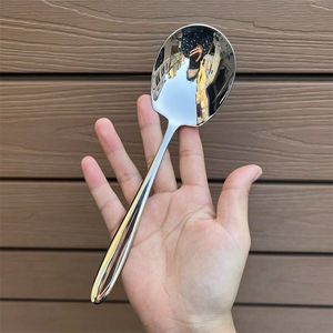 Serving Spoon Large Stainless Steel Long Handle For Home Party Use - Product Image 2