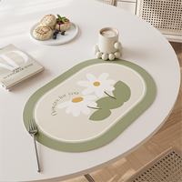 Tampon en CUIR PU PVC imprimé personnalisé avec conception de logo absorbant l'eau bureau hôtel tapis pour tasse à thé bière sous-verres pour boissons