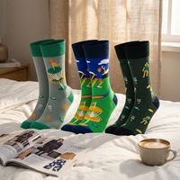 Belloxis Chaussettes décontractées amusantes à motif de lettres de golf pour homme – Cadeau pour les amateurs et joueurs de disc golf – Mélange de coton