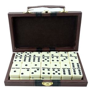 Kaile-Juego de fichas de dominó grandes para juego de <span class=keywords><strong>casino</strong></span>, conjunto profesional de dominó doble, tamaño 6, con maletín de pu - Product Image 3