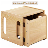 Montessori 1-3 Jahre alte Kinder Tisch & Stuhl Set Moderne Home Office & Schlafzimmer möbel für Entwöhnung & Küche