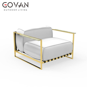 <span class=keywords><strong>Fauteuil</strong></span> de salon en aluminium avec accoudoir en teck, mobilier moderne, <span class=keywords><strong>design</strong></span> simple, pour loisirs, hôtel, villa et <span class=keywords><strong>jardin</strong></span>, - Product Image 3