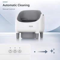 Litière pour chat intelligente avec application WiFi, nettoyage automatique, facile à nettoyer, type rouleau électrique, en plastique, 65L, grande capacité, blanche, contrôle des odeurs