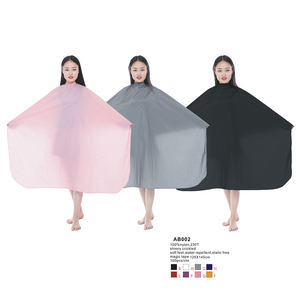 Cape de coupe de cheveux <span class=keywords><strong>professionnelle</strong></span> pour salon de coiffure, certifiée ISO 9001, SMETA et audit L'Oréal, avec trous pour les bras - Product Image 1