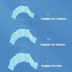 Aletas de Natación de Silicona LM LM25298 para Hombres, Mujeres y Niños, Aletas de Dedo con Membrana para Entrenamiento Profesional en Piscina - Product Image 2