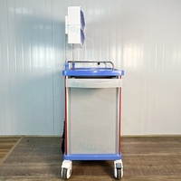 Chariot médical d'urgence multifonctionnel moderne en ABS à prix abordable avec roues pour anesthésie et médicaments