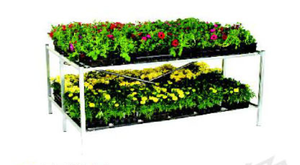 Chariot de transport en métal à 2/3/4 niveaux avec roues pour serre, <span class=keywords><strong>plantes</strong></span> <span class=keywords><strong>et</strong></span> <span class=keywords><strong>fleurs</strong></span> - Product Image 2