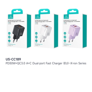 USAMS CC189 Nuevo Cargador Portátil PD30W+QC3.0 Cargador Rápido 30W Tipo C USB Cargador de Viaje para <span class=keywords><strong>iPhone</strong></span> 15 14 13 12 <span class=keywords><strong>Pro</strong></span> <span class=keywords><strong>Max</strong></span> - Product Image 6