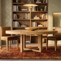 Ensemble complet de meubles d'intérieur en bois massif, table et chaises, multi-usages pour hôtel et maison