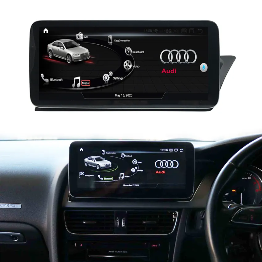 Qualcomm 8 Core 4 + 64G Rhd Auto Gps Voor Audi A4 B8 10.25 Inch Android 10.0 Radio Multimedia carplay