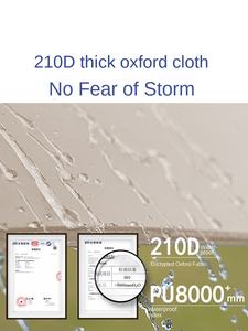 Luxury Outdoor <b>Canopy</b> Tent Black Waterproof <b>Sunshade</b> Butterfly Design Beach Awning Rainproof 20 One Bedroom Camping Equipment - Product Image 3