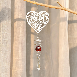 Vente <span class=keywords><strong>en</strong></span> gros : Décoration de jardin intérieure - Boule à facettes décorative avec papillons et oiseaux <span class=keywords><strong>en</strong></span> cristal et queue <span class=keywords><strong>en</strong></span> spirale, moulin à vent décoratif - Product Image 3