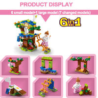 Bloques de Construcción Educativos de Plástico, Figuras de Acción para Niños, Juguete para Niñas, Casa de Árbol de Cuento de Hadas, Juego de Ladrillos de Bricolaje