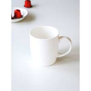 350ml Bone China tazza a microonde coperchio sicuro per regali aziendali Sublime gres materiale PC trasferimento di calore Logo 400ml rifornito - Product Image 1