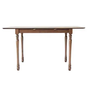 Factory Price Boston Extension Dining Table Solid Classical Wooden Dining Table with Solid Rubber Wood Leg