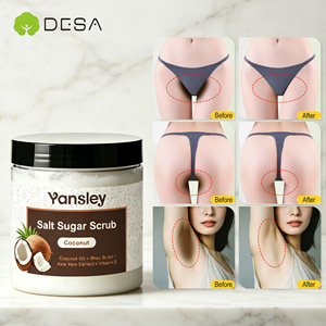 Gommage corporel hydratant et exfoliant Yansley contenant de l'huile de noix de coco, de l'aloe vera, des propriétés anti-rides et blanchissantes - Product Image 1