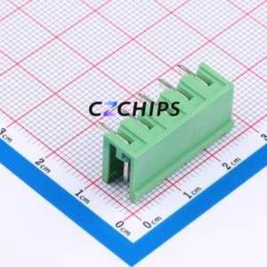 DB2ER-5.0-5P-GN Plug-in Terminal Block P=5mm Connector Board-to-Board / Socket - Open 1x5P 5mm Green - Product Image 2