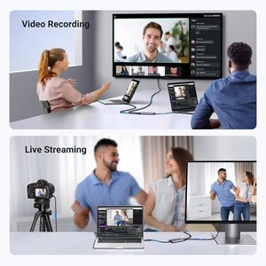 Ugreen 2K @ 30hz HD-MI chụp thẻ, 4K @ 30hz Passthrough Video <span class=keywords><strong>Capture</strong></span> Card <span class=keywords><strong>USB</strong></span> <span class=keywords><strong>3.0</strong></span> Full HD 1080P 60fps với độ trễ thấp - Product Image 5