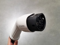 Cargador Portátil para Vehículos Eléctricos Bluesky Tipo 1 Tipo 2, Corriente Ajustable de 7kW, Nivel 2 EVSE, Pantalla LCD, Cargador de CA para Hogar y Viajes, CE