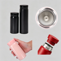 Thermos miniature en acier inoxydable de 200 ml à double paroi isolé sous vide pour la randonnée en plein air