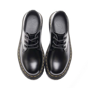 Mocassins à semelle épaisse et coupe basse avec 3 trous, style britannique classique, décontractés et polyvalents, adaptés aux étudiants, rehaussant la taille - Product Image 4